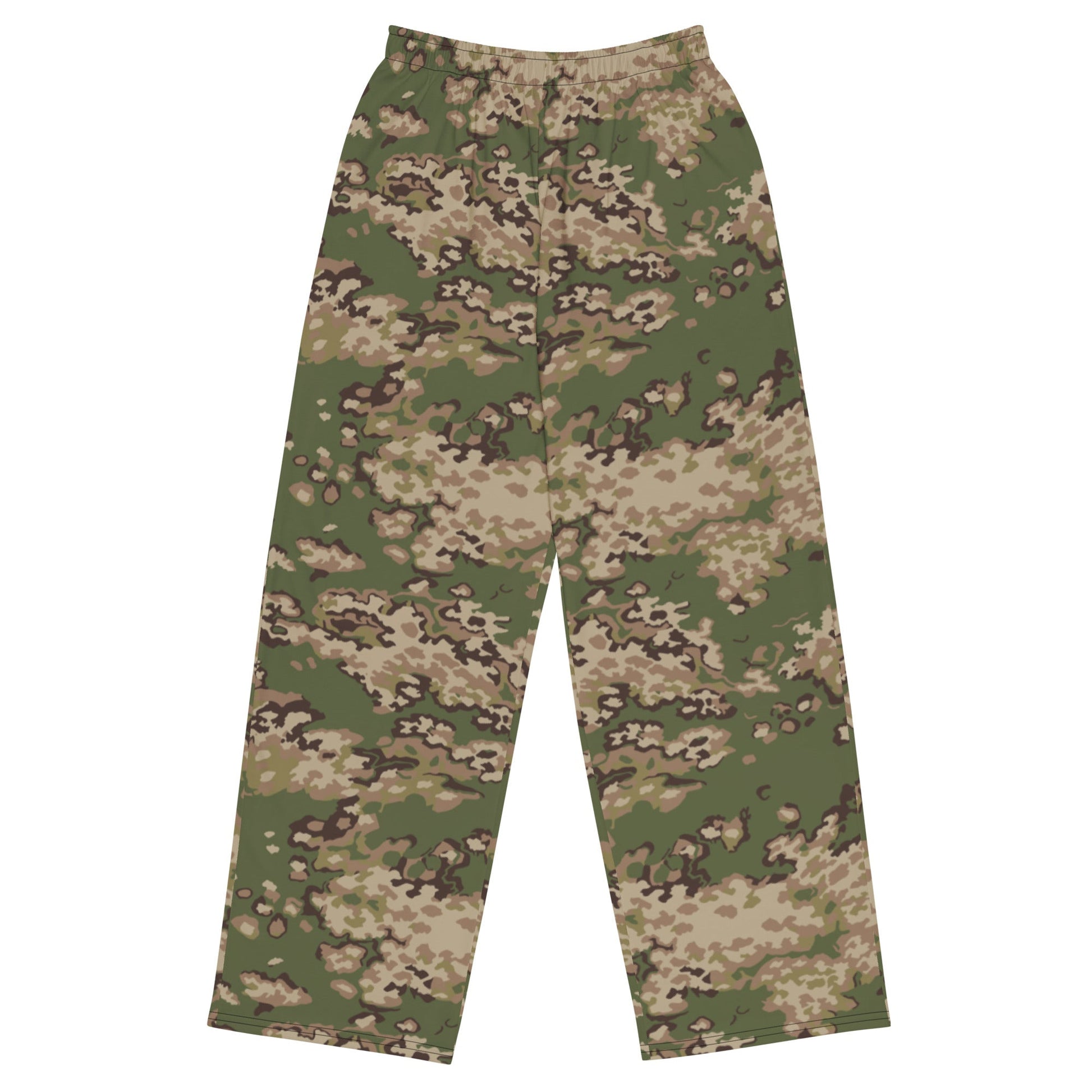 Russian Partizan Multi-terrain CAMO unisex wide-leg pants - 2XS - Wide-leg Pants