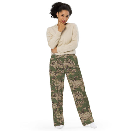 Russian Partizan Multi-terrain CAMO unisex wide-leg pants - Wide-leg Pants
