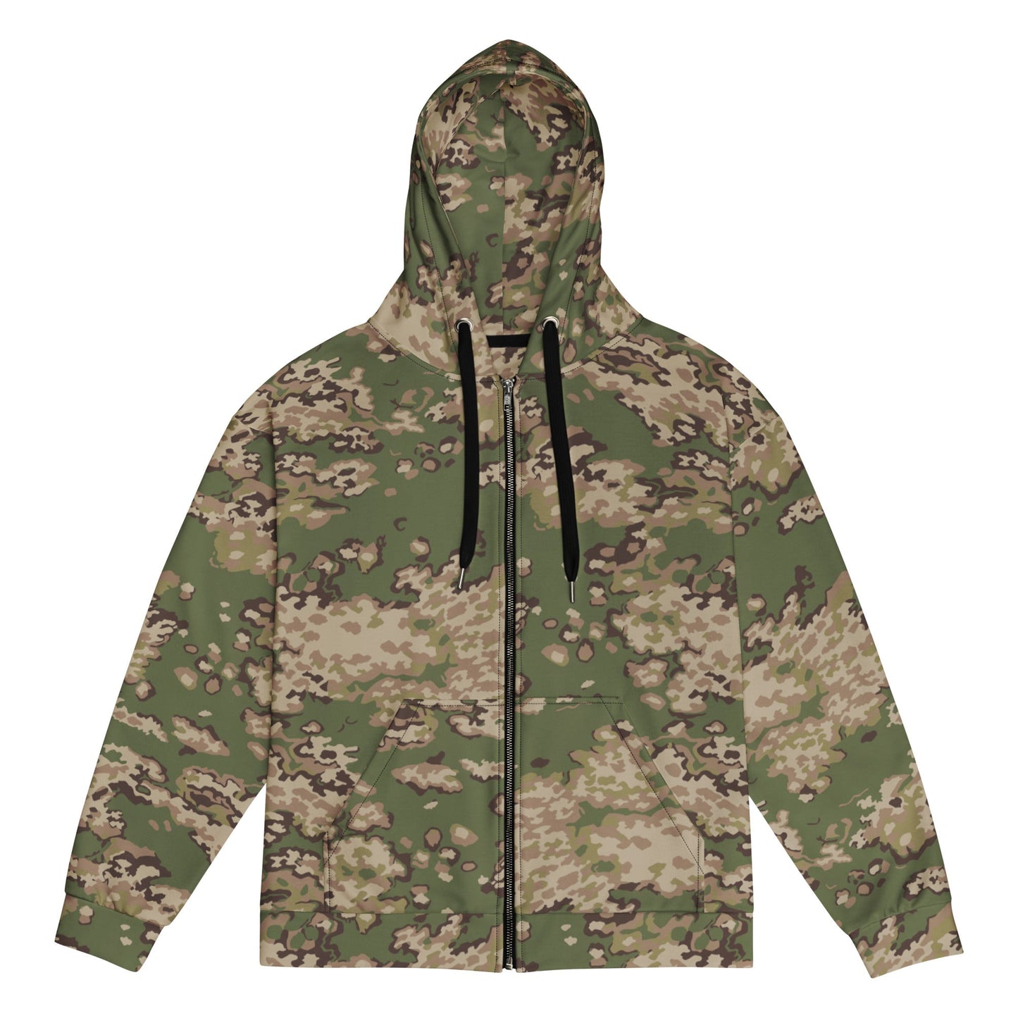 Russian Partizan Multi terrain CAMO Unisex zip hoodie 2XS Zip Hoodies