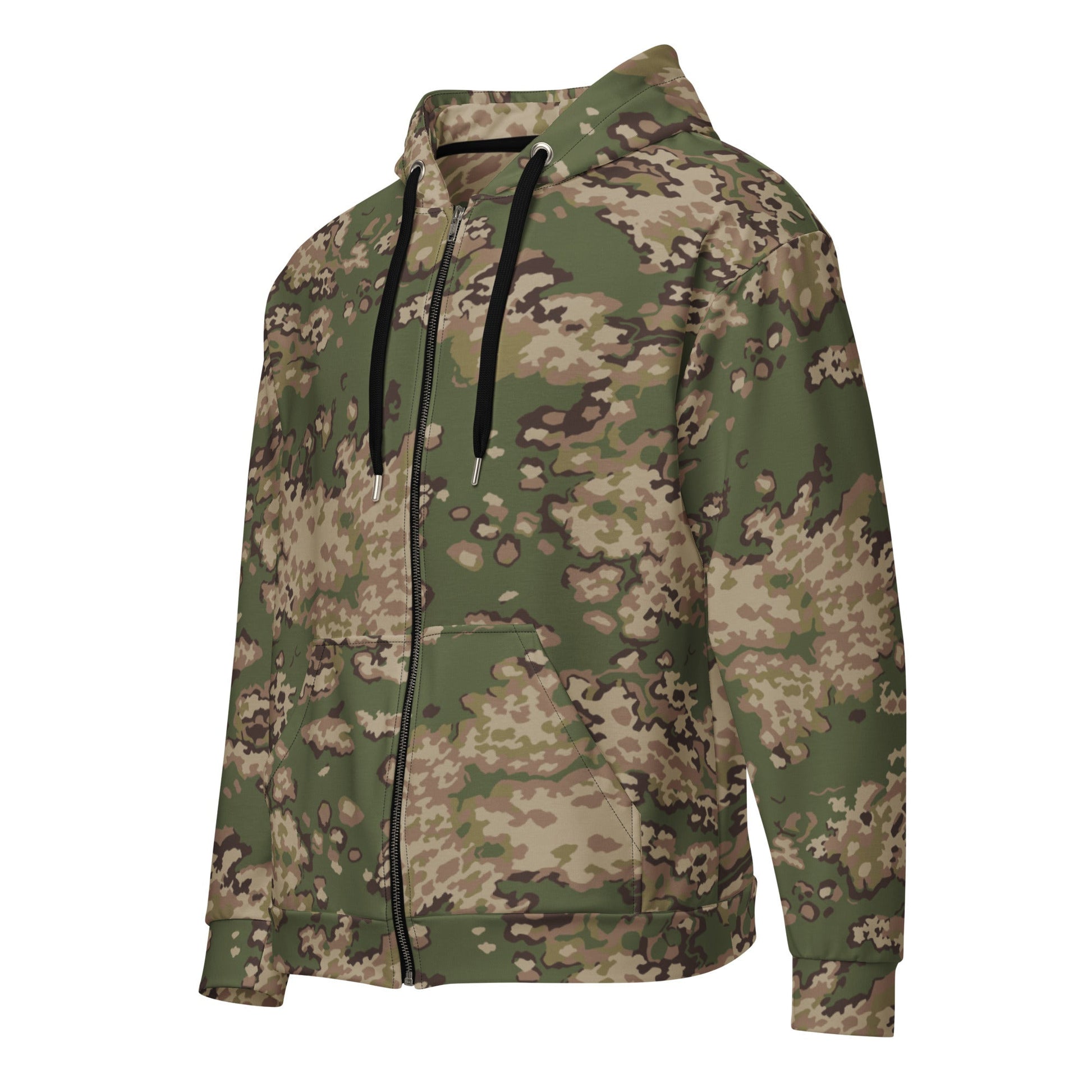 Russian Partizan Multi terrain CAMO Unisex zip hoodie Zip Hoodies