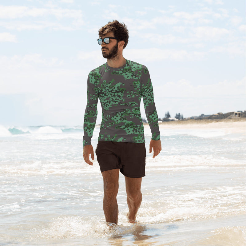 Partizan Spring CAMO Mens Long-Sleeve Rash Guard - XS