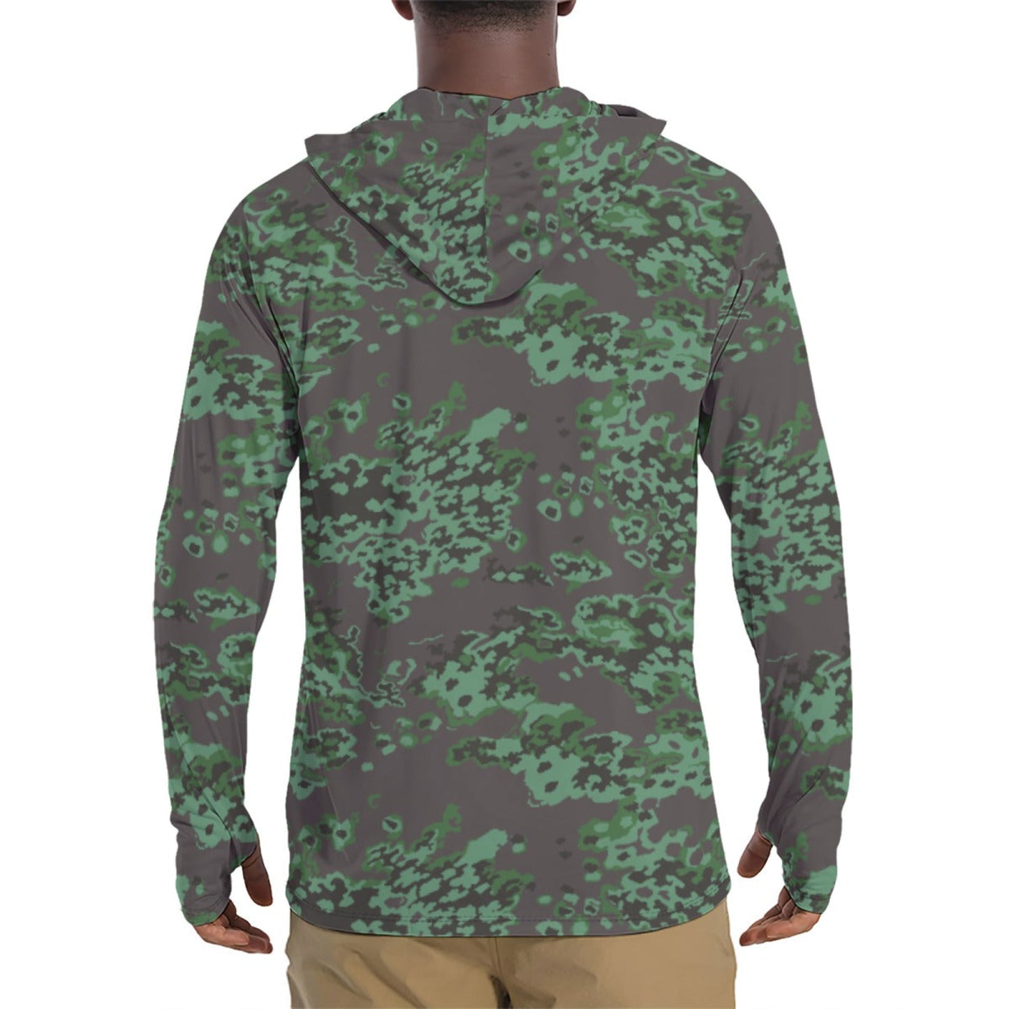 Russian Partizan Spring CAMO Mens Sunscreen Sports Hoodie With Thumb Holes