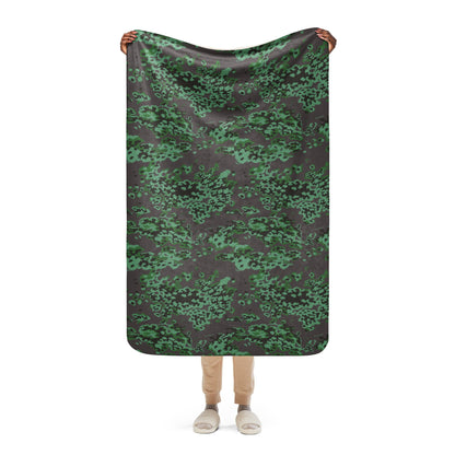 Russian Partizan Spring CAMO Sherpa blanket - 37″×57″ - Blankets