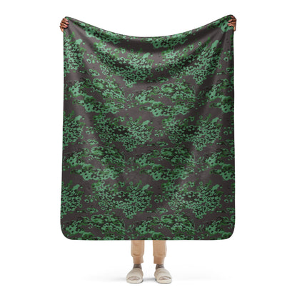 Russian Partizan Spring CAMO Sherpa blanket - 50″×60″ - Blankets