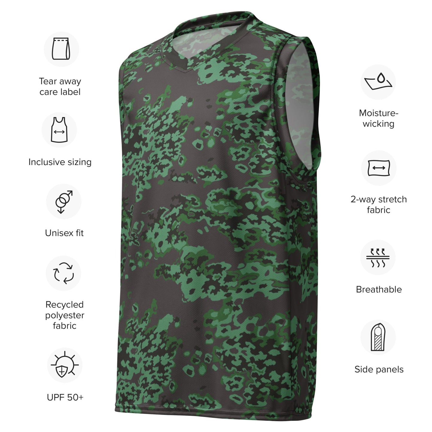 Russian Partizan Spring CAMO unisex basketball jersey - Basketball Jerseys