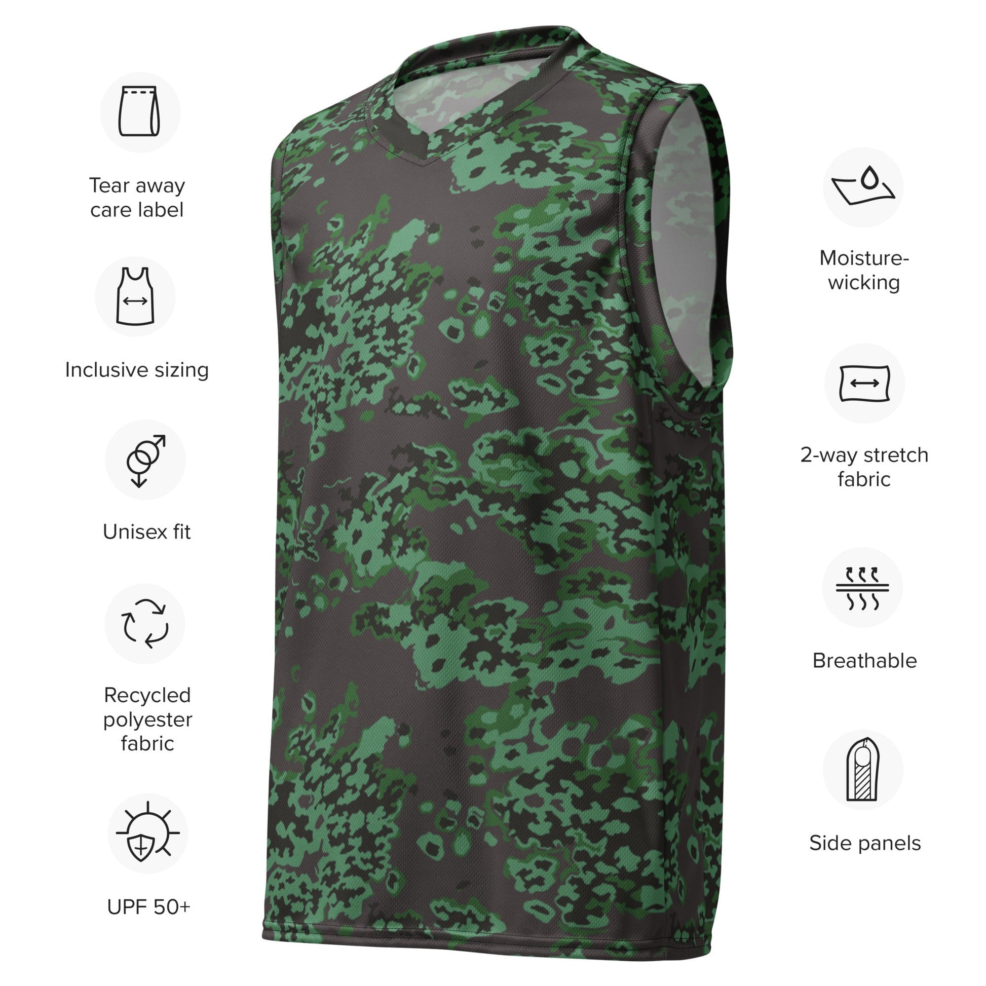 Russian Partizan Spring CAMO unisex basketball jersey - Basketball Jerseys