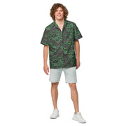 Partizan Spring CAMO Unisex Short-Sleeve Button Shirt - 2XS - Button-Up