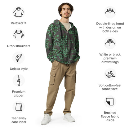 Russian Partizan Spring CAMO Unisex zip hoodie - Zip Hoodies