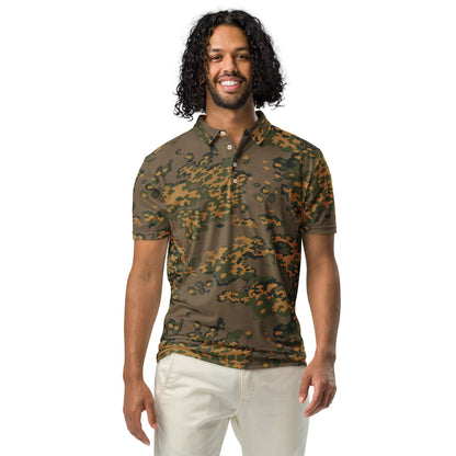 Russian Partizan SS Leto Autumn CAMO Men’s slim fit polo - Mens Slim Fit Polo