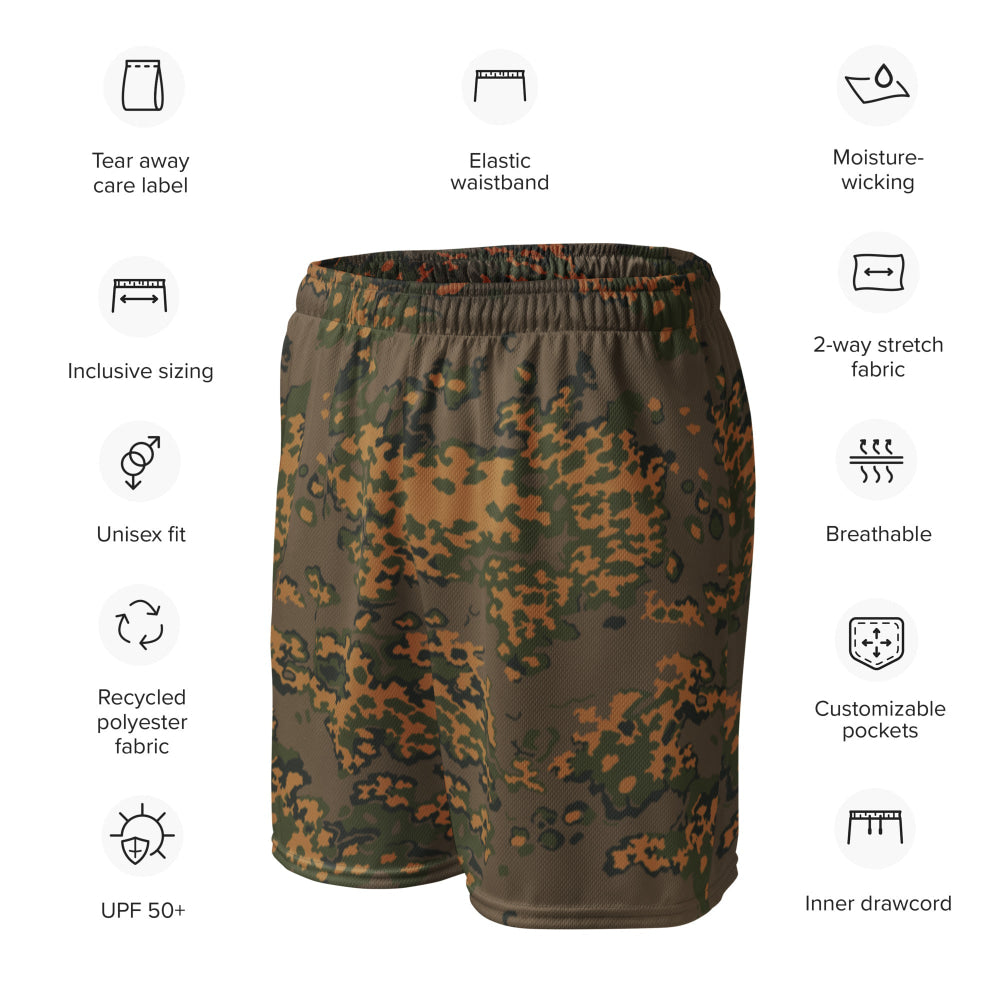 Russian Partizan SS Leto Autumn CAMO Unisex mesh shorts - Mesh Shorts