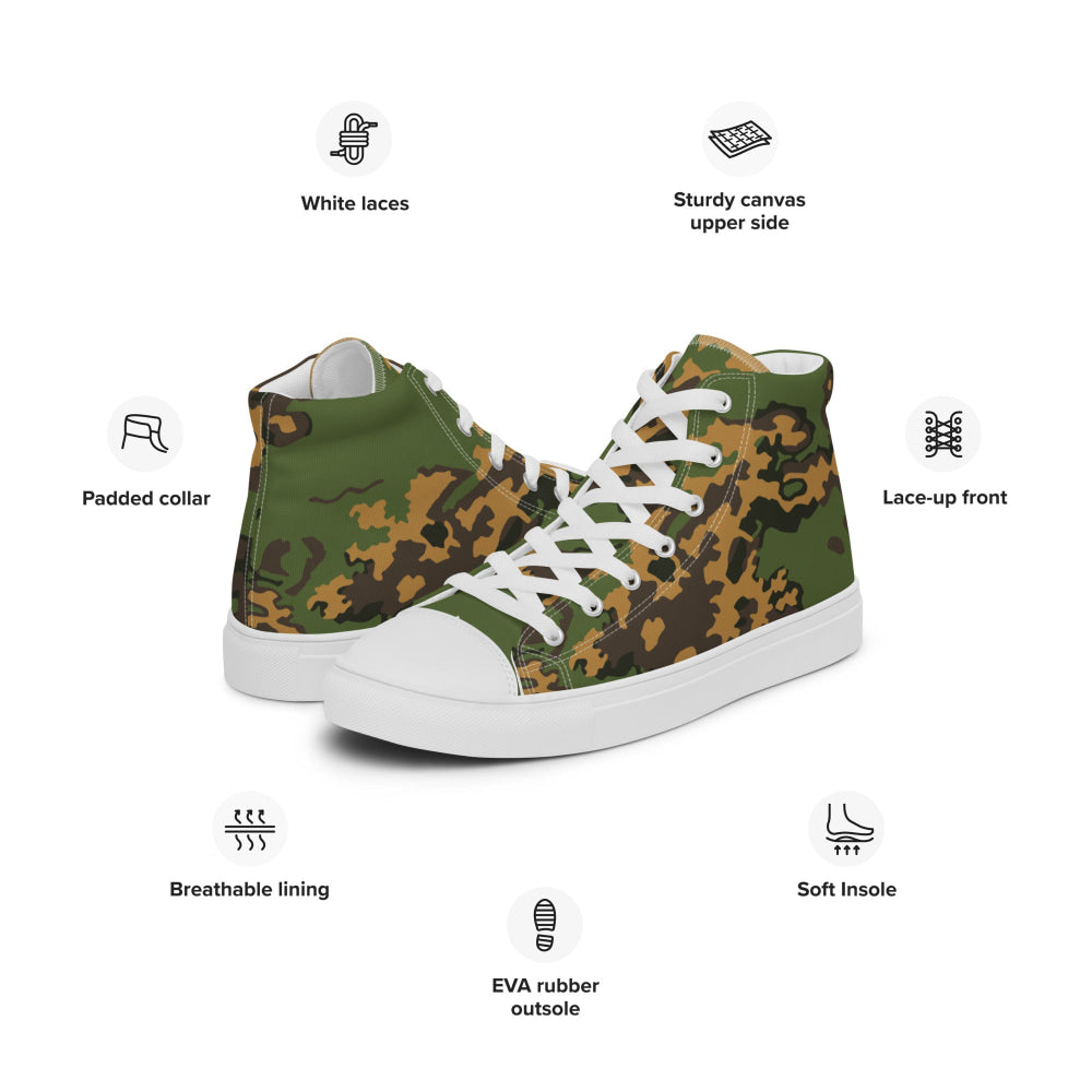 Russian Partizan SS Leto CAMO Men’s high top canvas shoes - Mens High Top Canvas Shoes