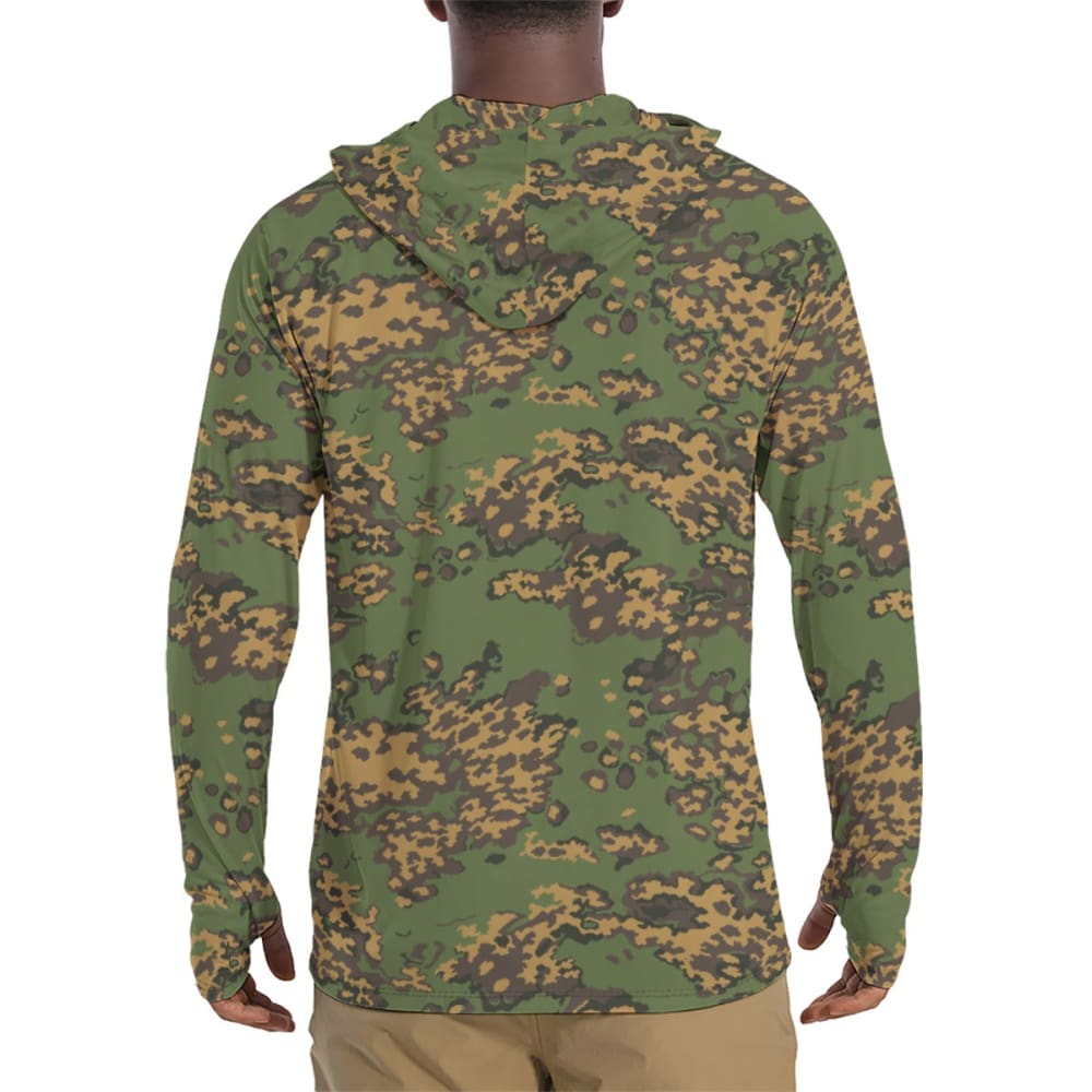 Russian Partizan SS Leto CAMO Men’s Sunscreen Sports Hoodie With Thumb Holes - Mens