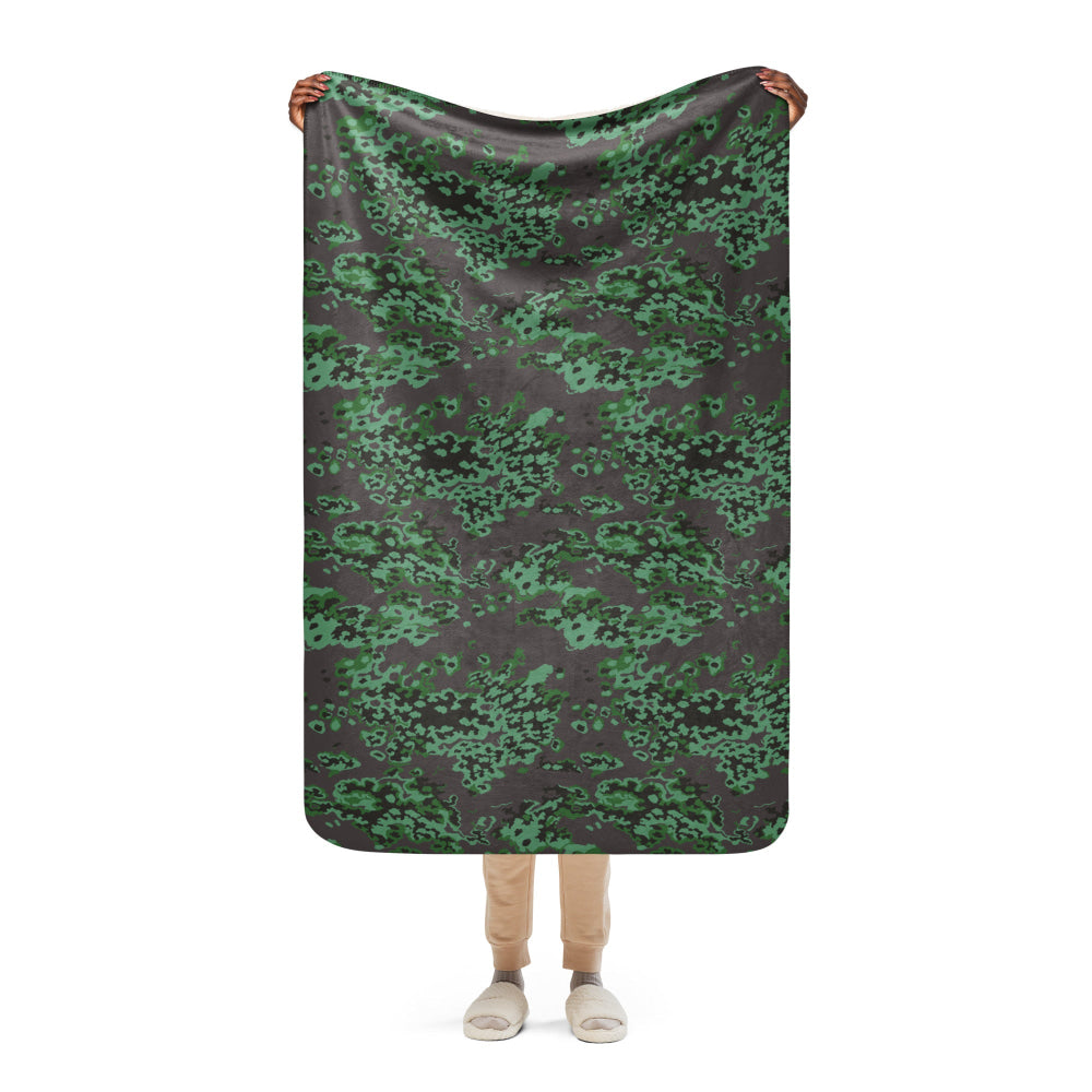 Russian Partizan SS Leto Spring CAMO Sherpa blanket - 37″×57″