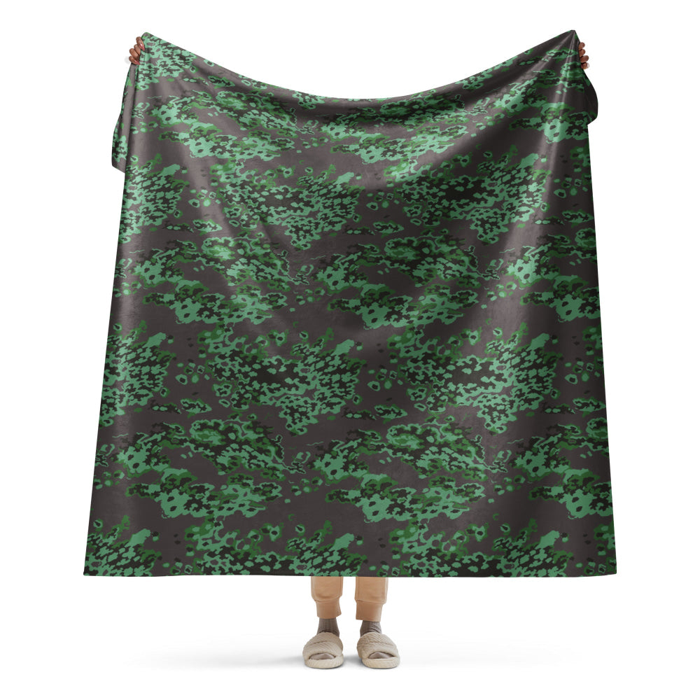 Russian Partizan SS Leto Spring CAMO Sherpa blanket - 60″×80″