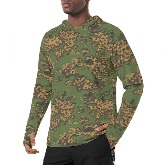 Russian Partizan Summer CAMO Mens Sunscreen Sports Hoodie With Thumb Holes Hoodies