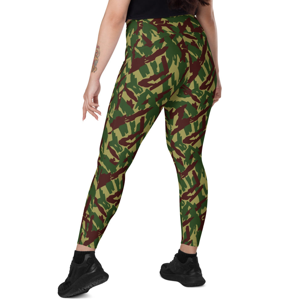 Russian Podlesok Reed Forest CAMO Leggings with pockets - Womens With Pockets