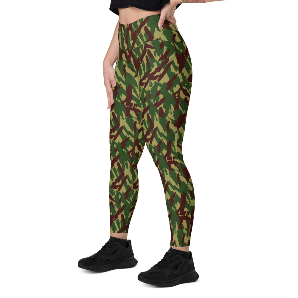 Russian Podlesok Reed Forest CAMO Leggings with pockets - Womens With Pockets