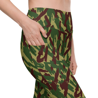 Russian Podlesok Reed Forest CAMO Leggings with pockets - Womens With Pockets