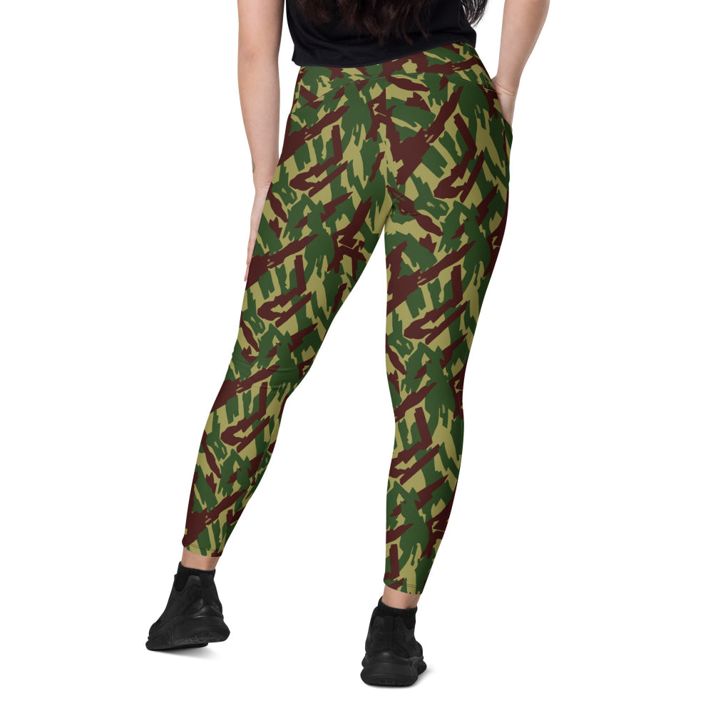 Russian Podlesok Reed Forest CAMO Leggings with pockets - Womens With Pockets