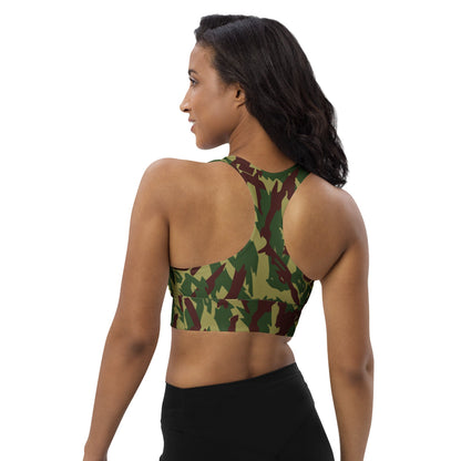 Russian Podlesok Reed Forest CAMO Longline sports bra - Womens Sports Bra