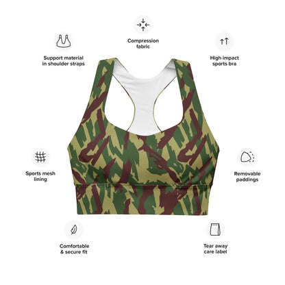 Russian Podlesok Reed Forest CAMO Longline sports bra - Womens Sports Bra