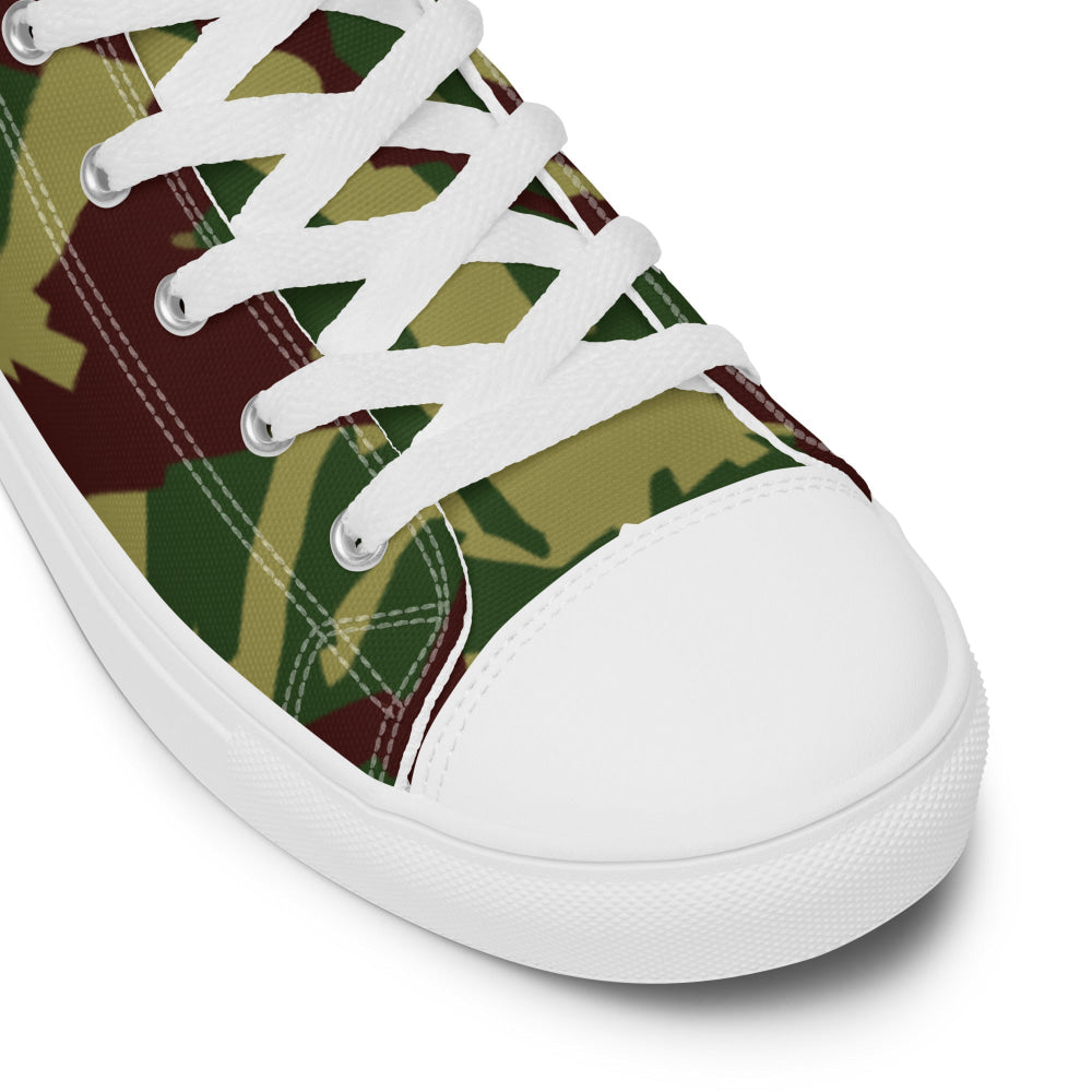 Russian Podlesok Reed Forest CAMO Men’s high top canvas shoes - Mens High Top Canvas Shoes