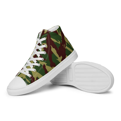 Russian Podlesok Reed Forest CAMO Men’s high top canvas shoes - Mens High Top Canvas Shoes