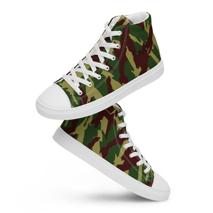 Russian Podlesok Reed Forest CAMO Men’s high top canvas shoes - Mens High Top Canvas Shoes