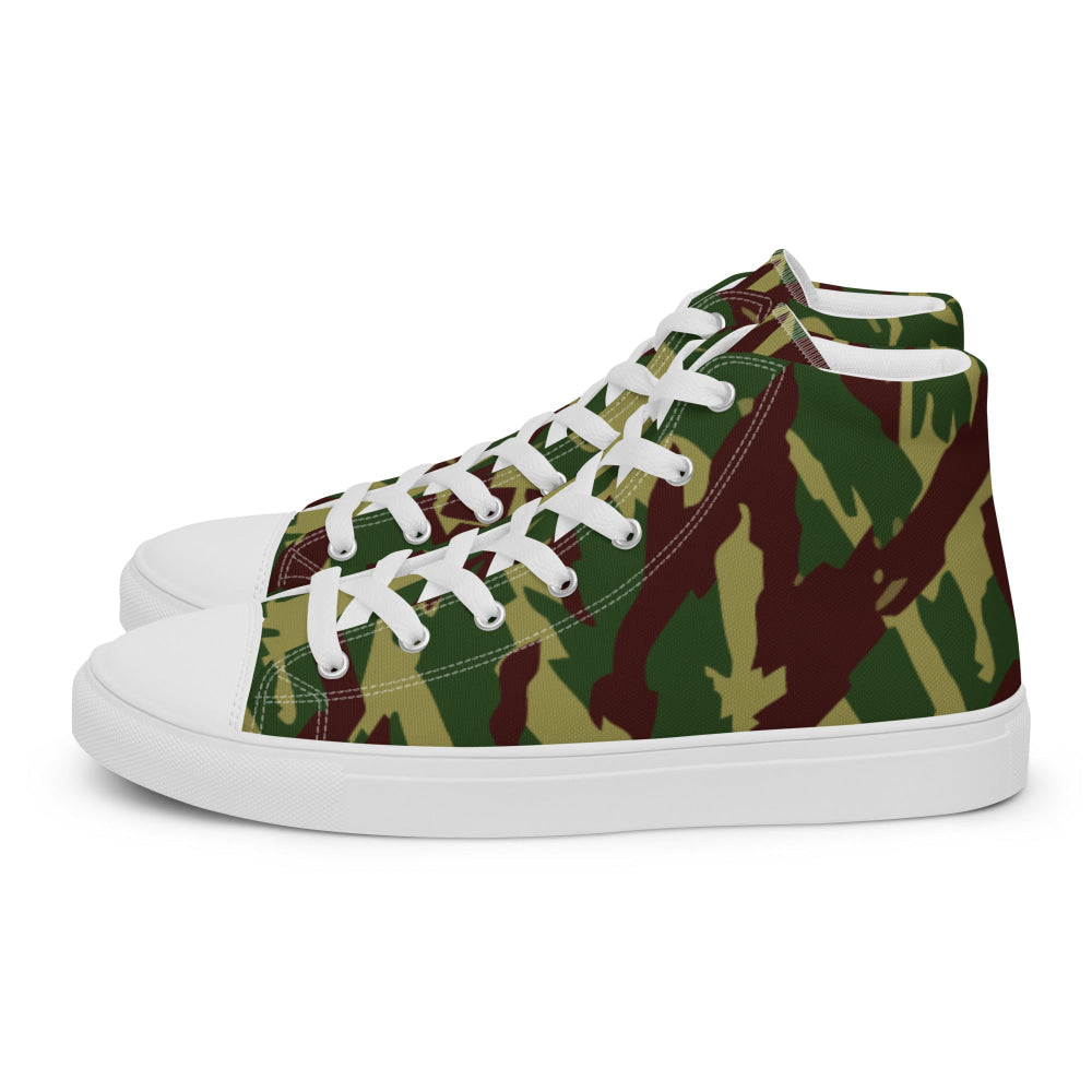 Russian Podlesok Reed Forest CAMO Men’s high top canvas shoes - Mens High Top Canvas Shoes