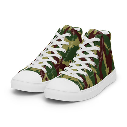 Russian Podlesok Reed Forest CAMO Men’s high top canvas shoes - Mens High Top Canvas Shoes