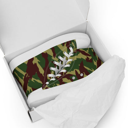 Russian Podlesok Reed Forest CAMO Men’s high top canvas shoes - Mens High Top Canvas Shoes