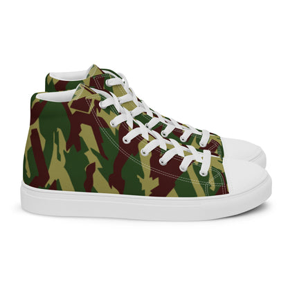 Russian Podlesok Reed Forest CAMO Men’s high top canvas shoes - Mens High Top Canvas Shoes