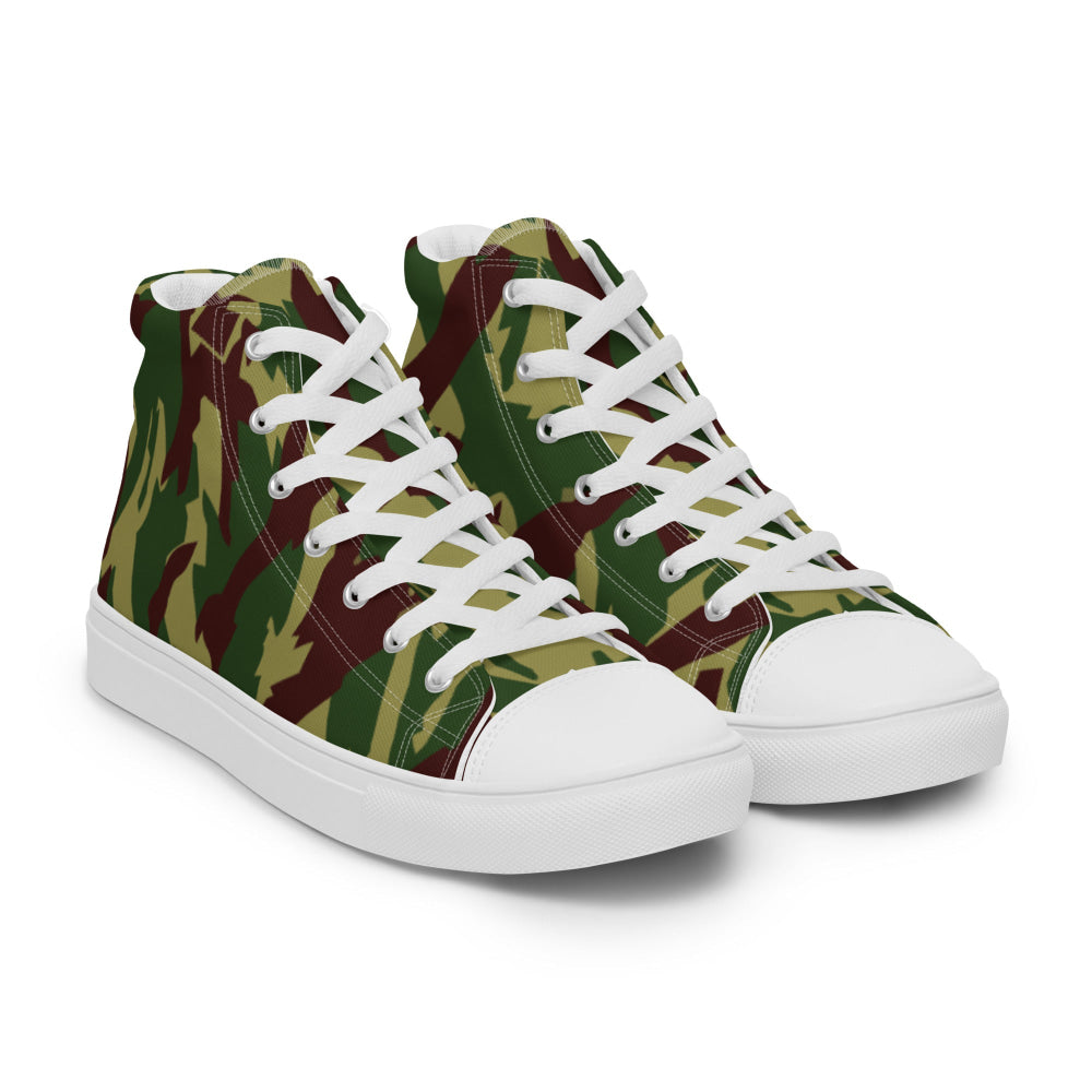 Russian Podlesok Reed Forest CAMO Men’s high top canvas shoes - Mens High Top Canvas Shoes