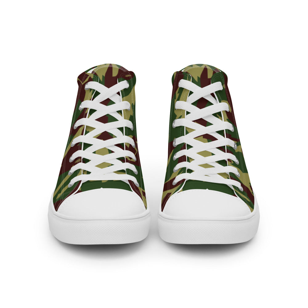 Russian Podlesok Reed Forest CAMO Men’s high top canvas shoes - Mens High Top Canvas Shoes