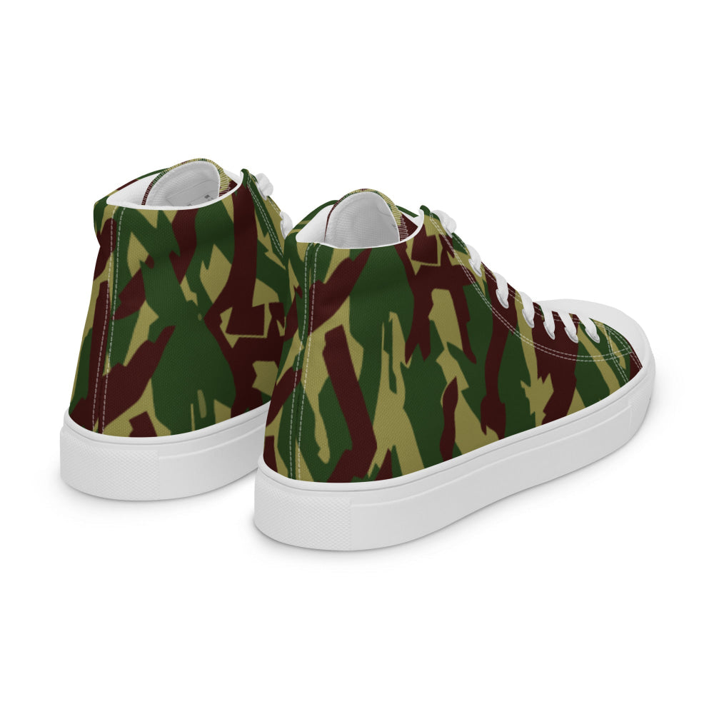 Russian Podlesok Reed Forest CAMO Men’s high top canvas shoes - Mens High Top Canvas Shoes