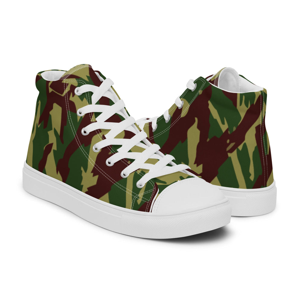 Russian Podlesok Reed Forest CAMO Men’s high top canvas shoes - Mens High Top Canvas Shoes