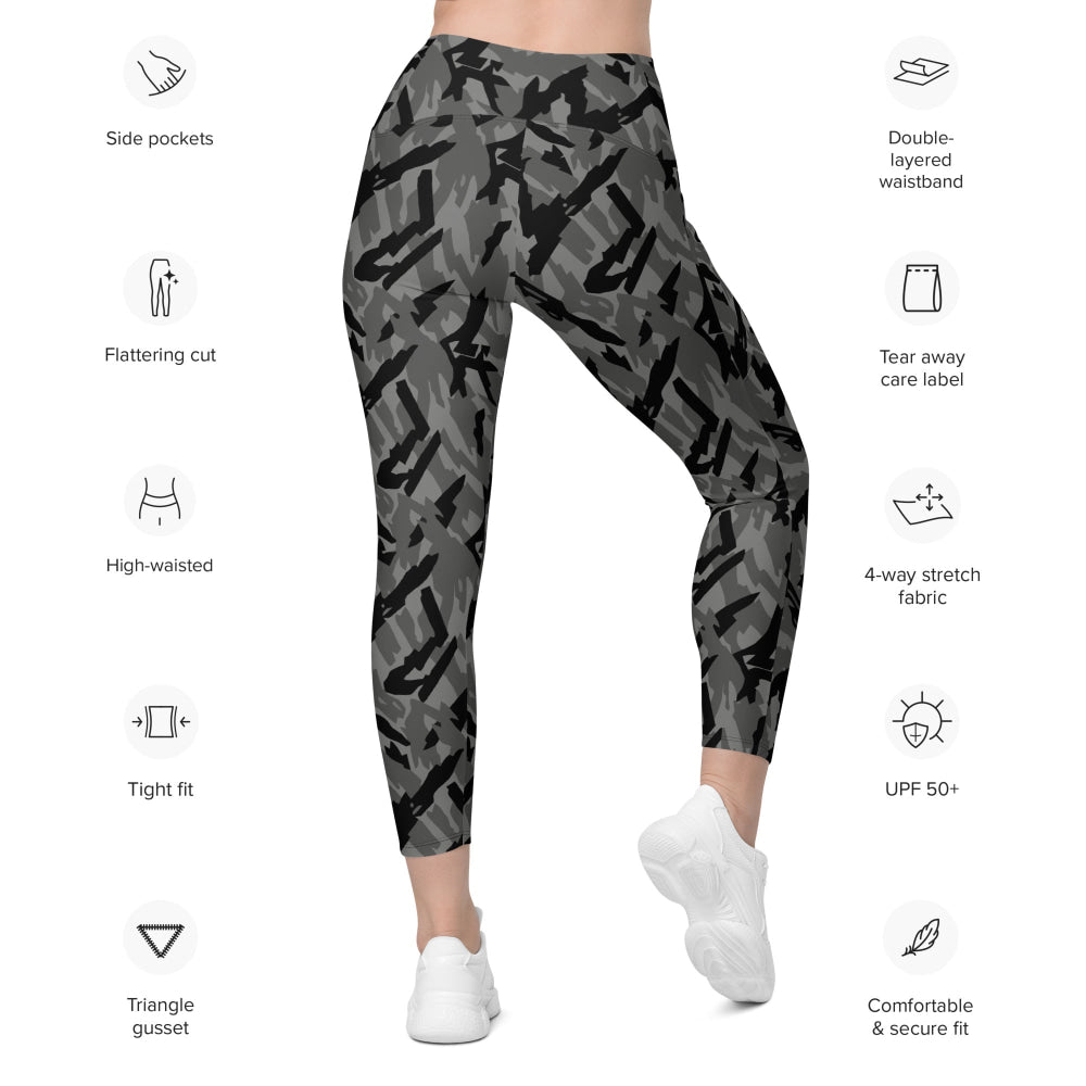 Russian Podlesok Reed Urban CAMO Leggings with pockets - Womens With Pockets