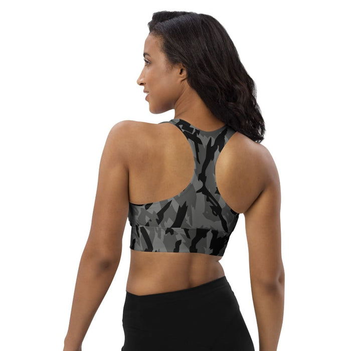 CAMO HQ - Russian Smog Kukla Urban Blue DPM CAMO Longline sports bra