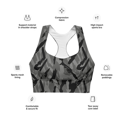 Russian Podlesok Reed Urban CAMO Longline sports bra - Womens Sports Bra