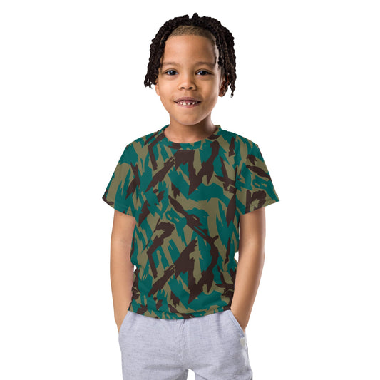 Russian Podlesok Reed Variant CAMO Kids crew neck t-shirt - 2T - Crew Neck T-shirt