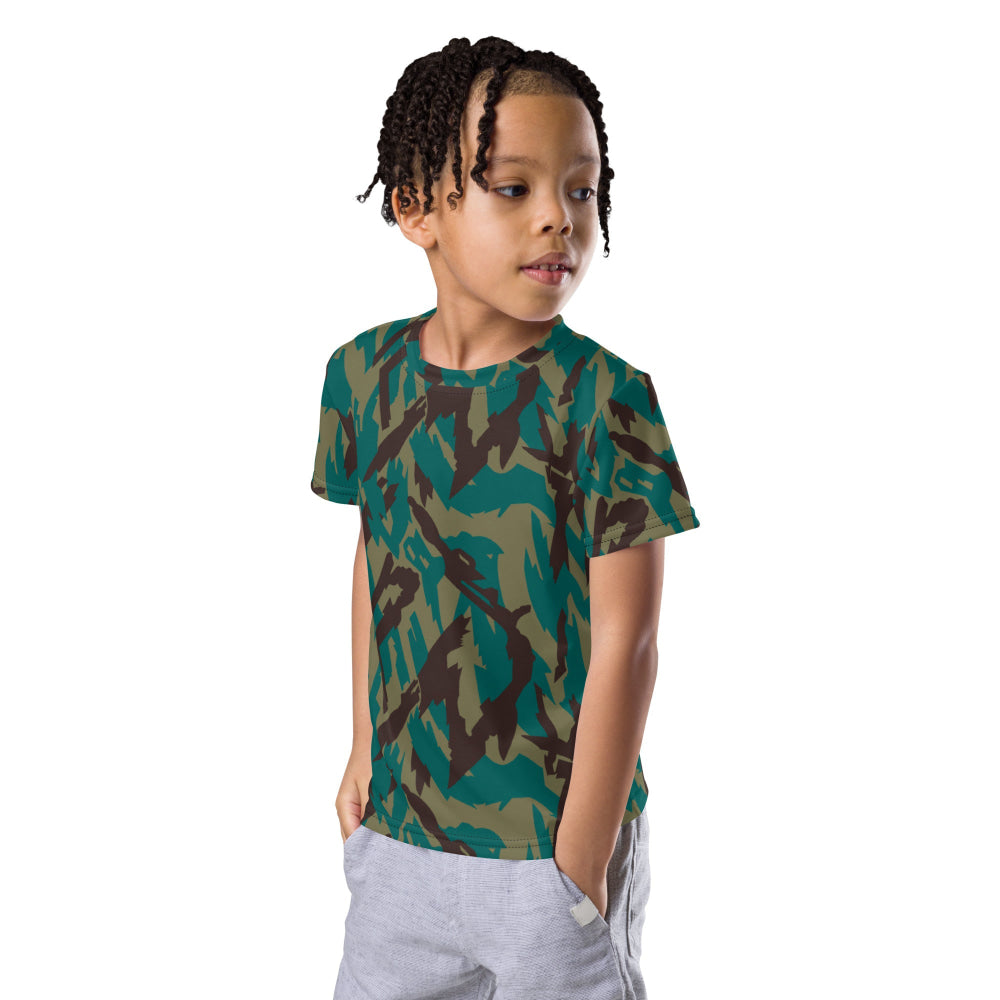 Russian Podlesok Reed Variant CAMO Kids crew neck t-shirt - Crew Neck T-shirt