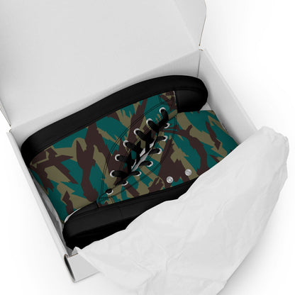 Russian Podlesok Reed Variant CAMO Men’s high top canvas shoes - Mens High Top Canvas Shoes