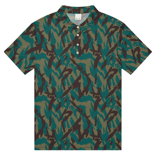 Russian Podlesok Reed Variant CAMO Men’s slim fit polo - XS - Mens Slim Fit Polo