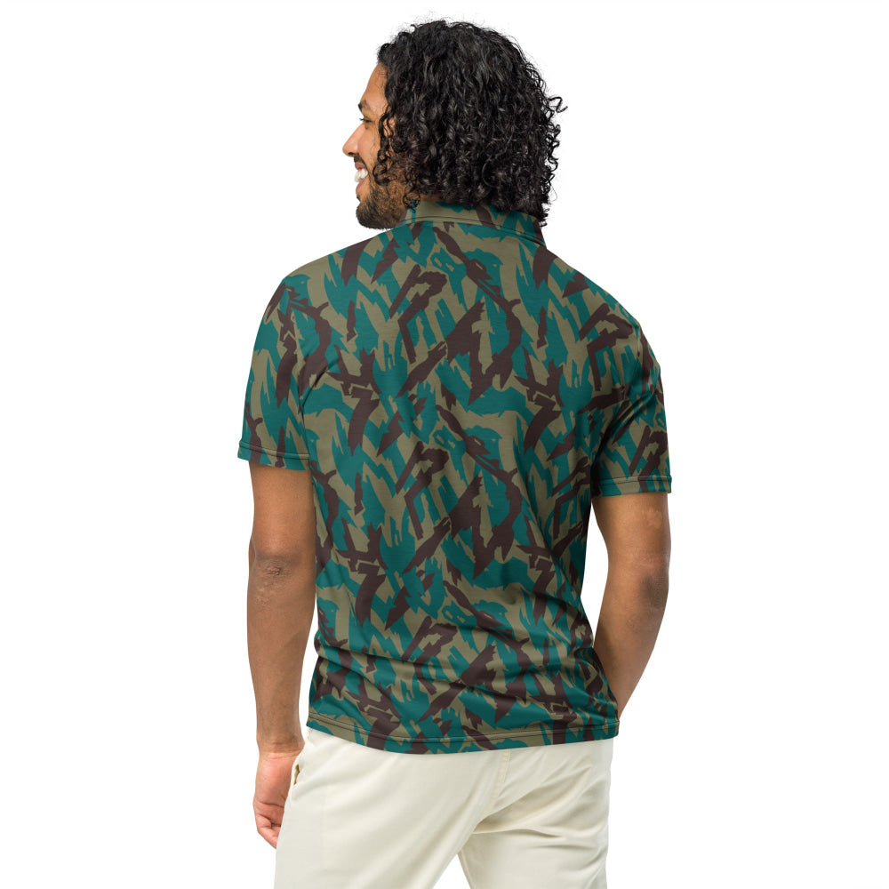 Russian Podlesok Reed Variant CAMO Men’s slim fit polo - Mens Slim Fit Polo