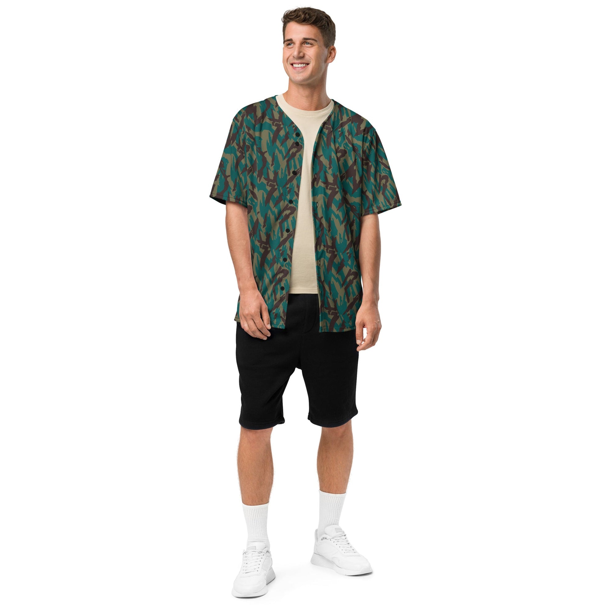 Russian Podlesok Tropical CAMO baseball jersey - Baseball Jerseys