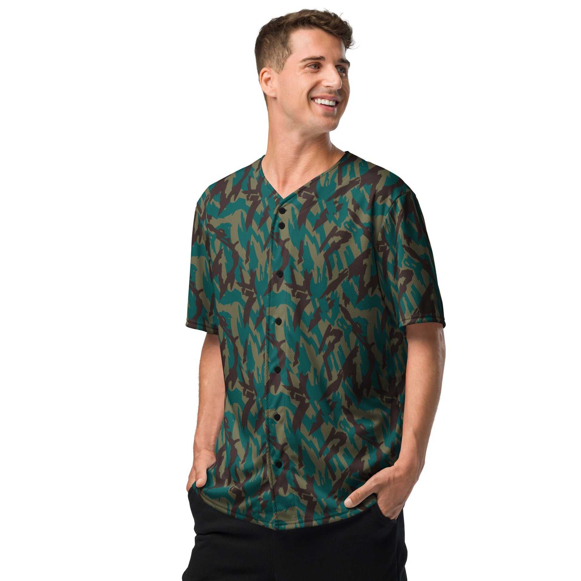 Russian Podlesok Tropical CAMO baseball jersey - Baseball Jerseys