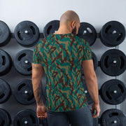 Podlesok Tropical Russian CAMO Mens Athletic T-Shirt - Shirt