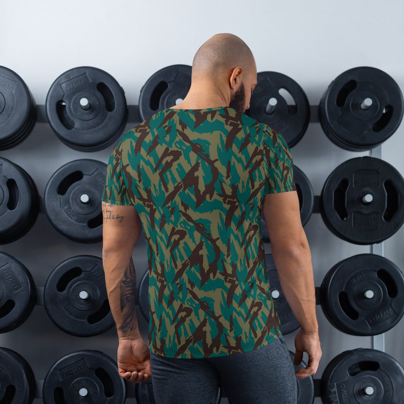 Podlesok Tropical Russian CAMO Mens Athletic T-Shirt - Shirt