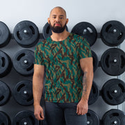 Podlesok Tropical Russian CAMO Mens Athletic T-Shirt - XS - Shirt