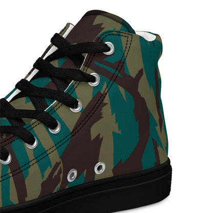 Russian Podlesok Tropical CAMO Mens high top canvas shoes - High Top Canvas Shoes